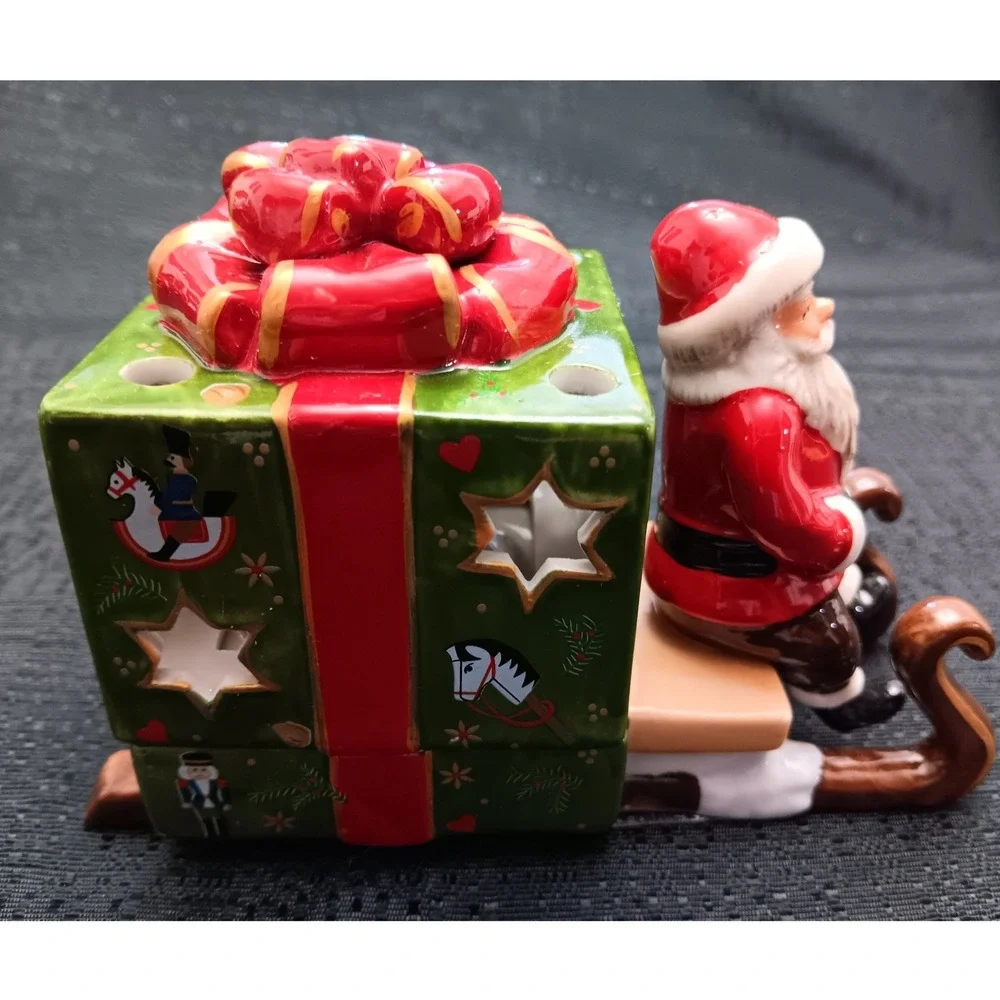 Villeroy & Boch Christmas Light Santa on Sleigh Tea Light Holder 14-8372-3980